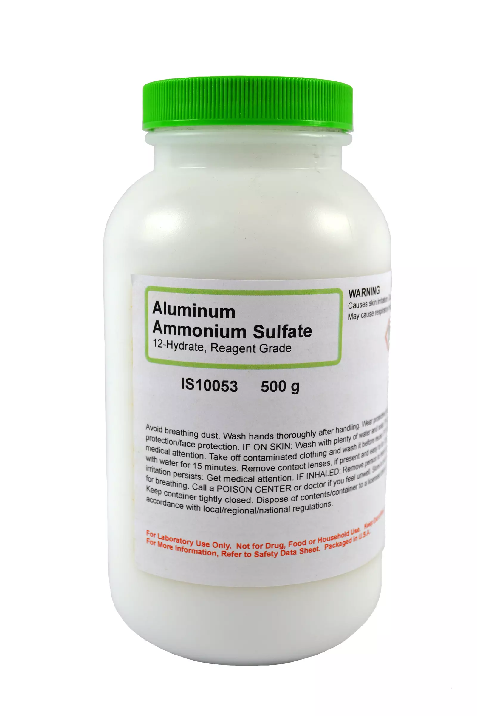 ALUMINUM AMMONIUM SULFATE 12-HYR R/G 500G AA0155-500G