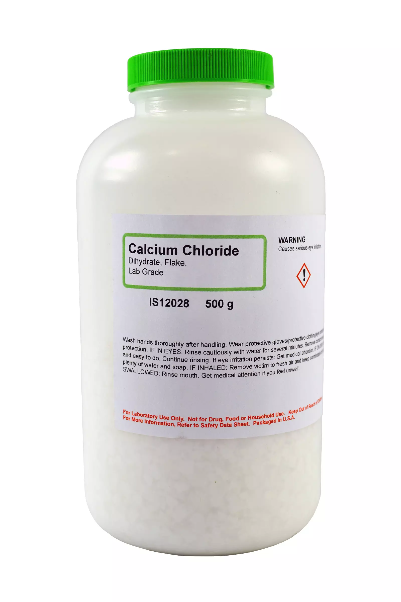 CALCIUM CHLORIDE DIHYDRATE L/G FLAKE, 500G