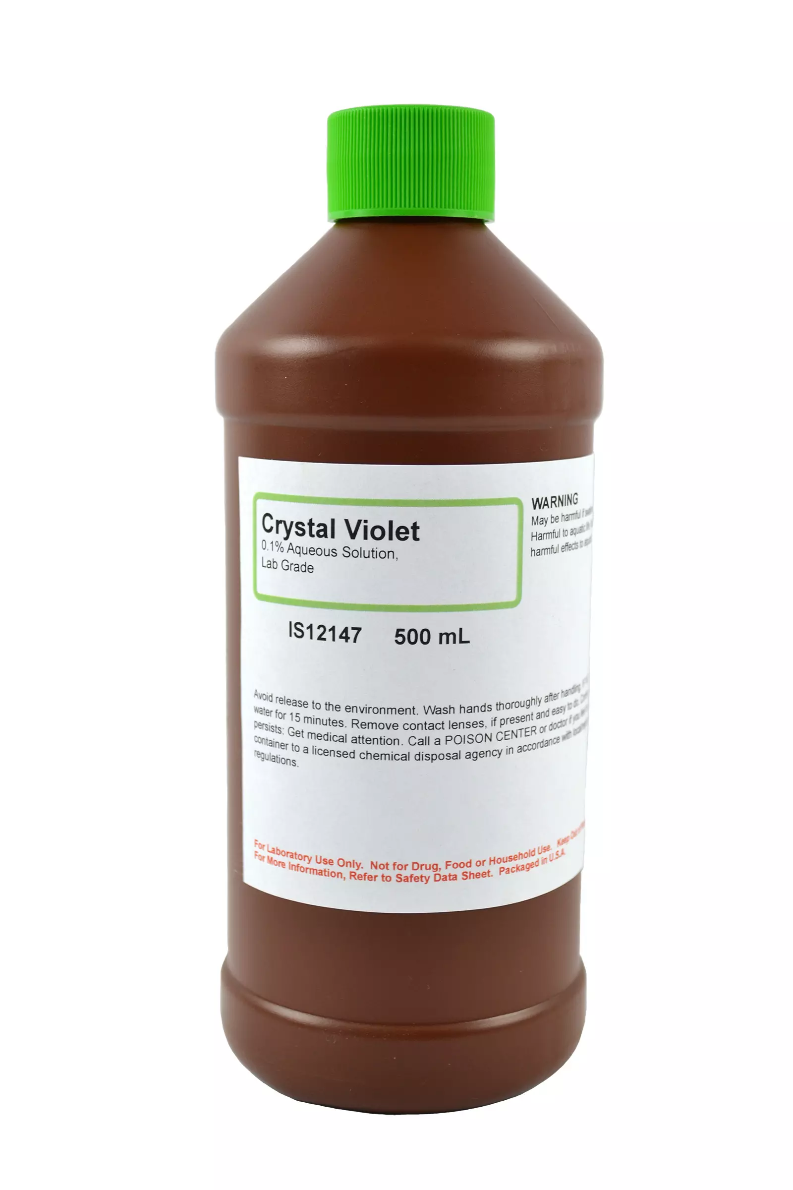 CRYSTAL VIOLET SOLUTION 0.1% (AQUEOUS) L/G 500ML