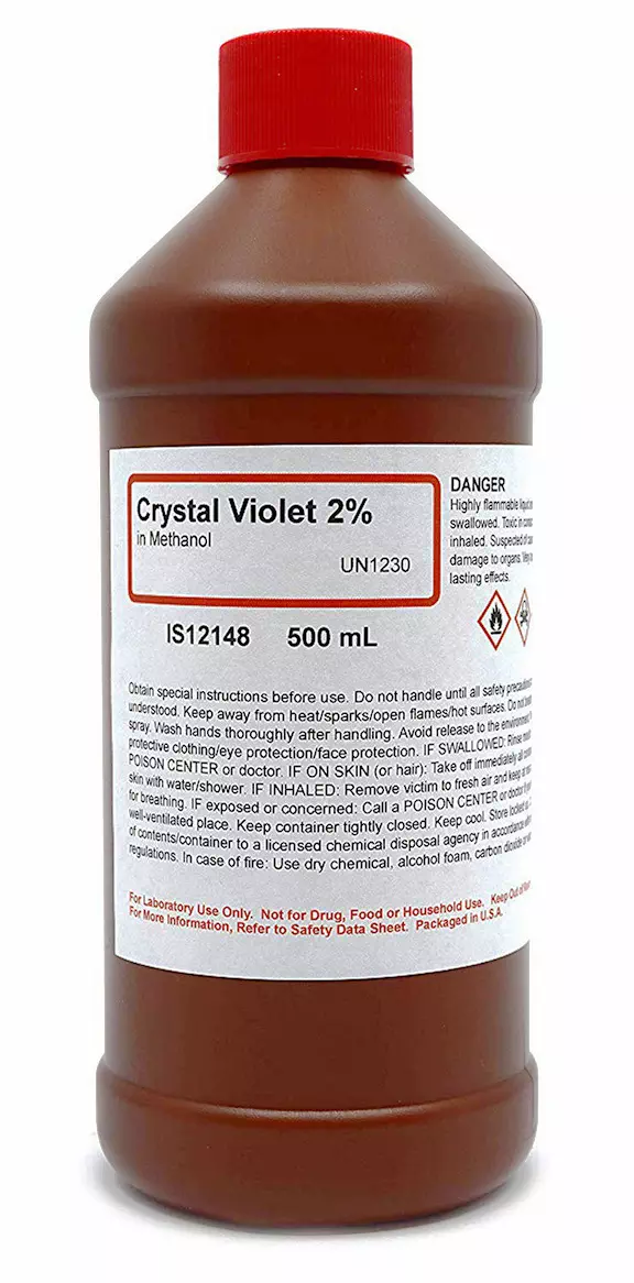 CRYSTAL VIOLET SOLUTION 2% METHANOL) 500ML