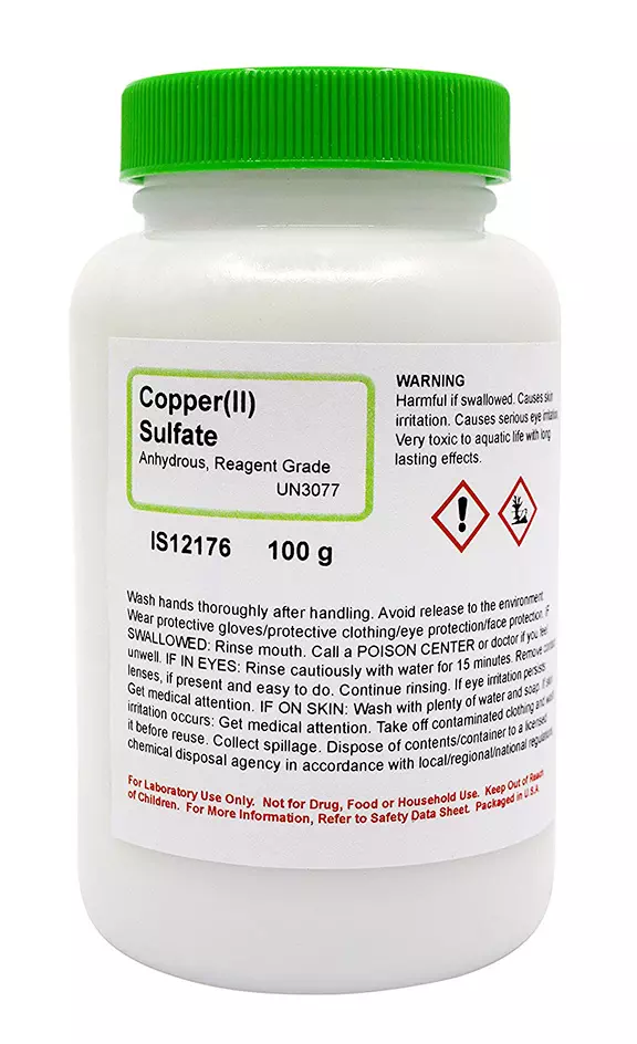 COPPER (II) SULFATE ANHYDROUS R/G 100G CC0531-100G