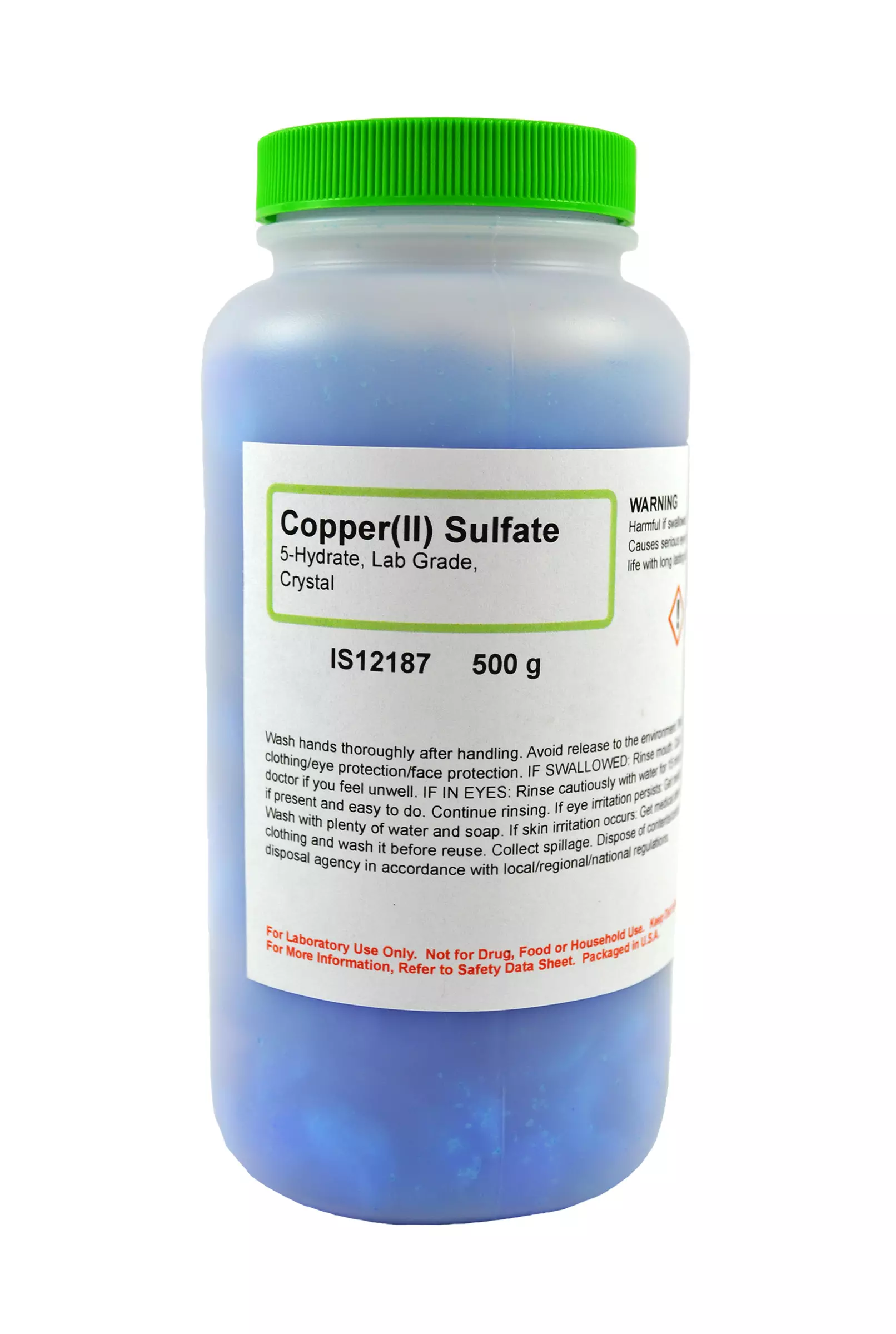 COPPER (II) SULFATE 5-HYDRATE L/G CRY 500G
