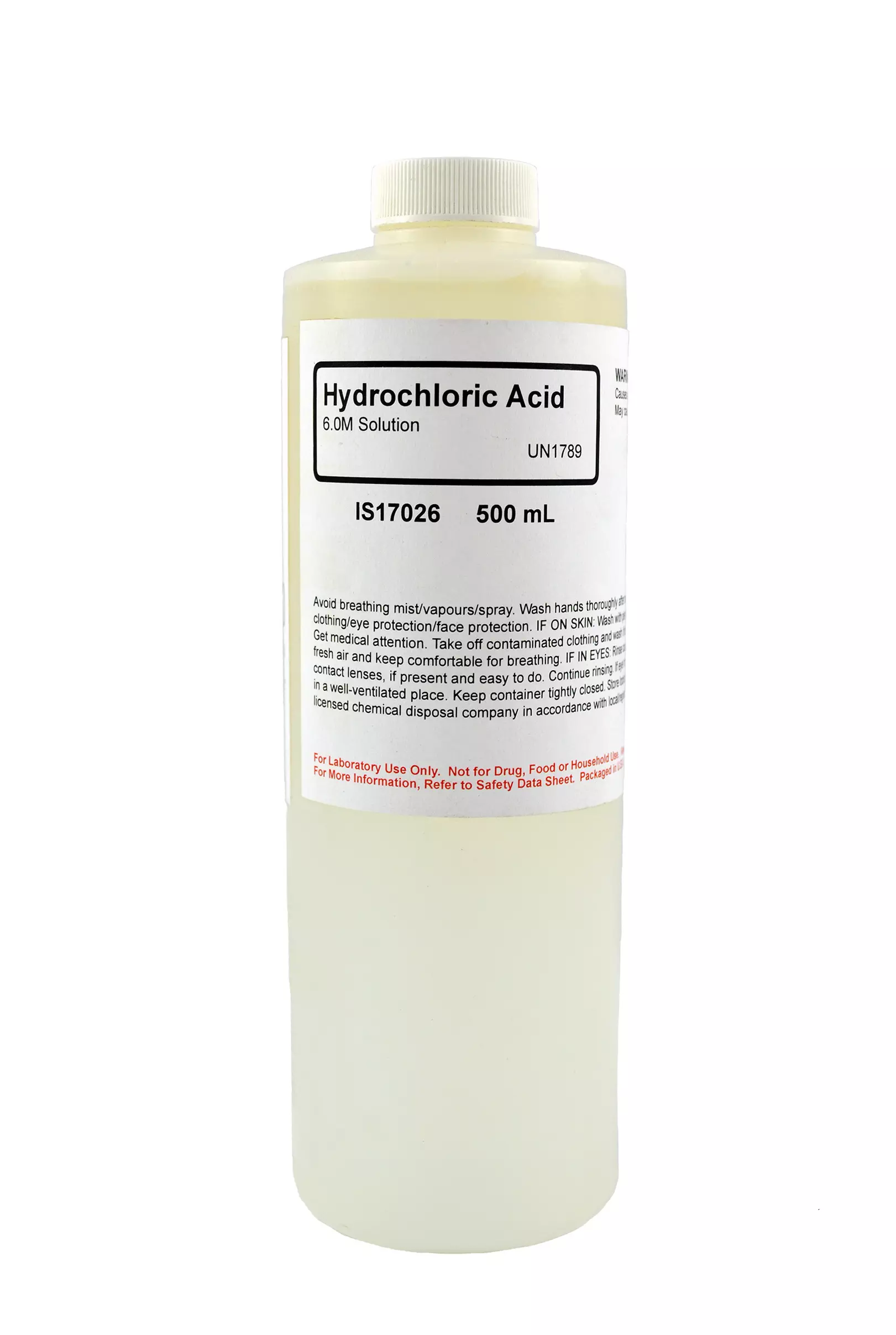 HYDROCHLORIC ACID SOL 6.0M 500ML