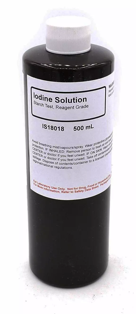 IODINE SOLUTION (STARCH TEST) R/G 500ML