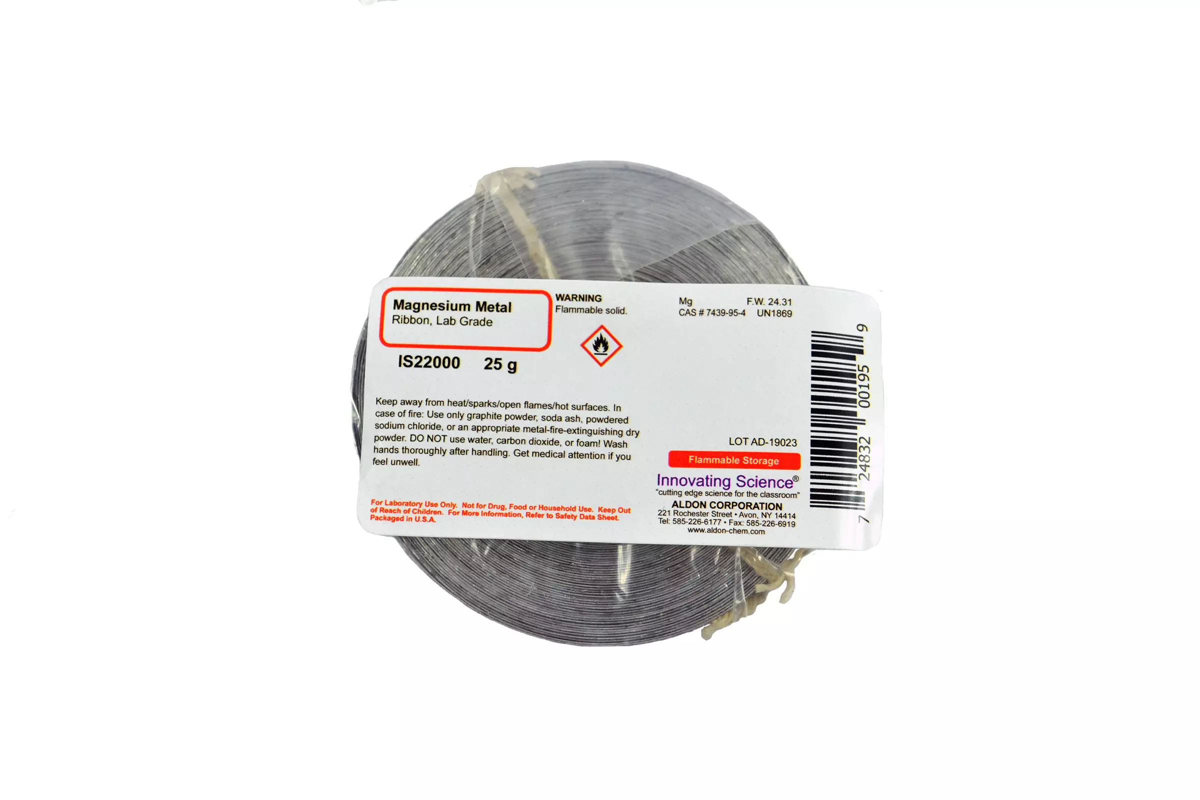 MAGNESIUM METAL RIBBON L/G 25G