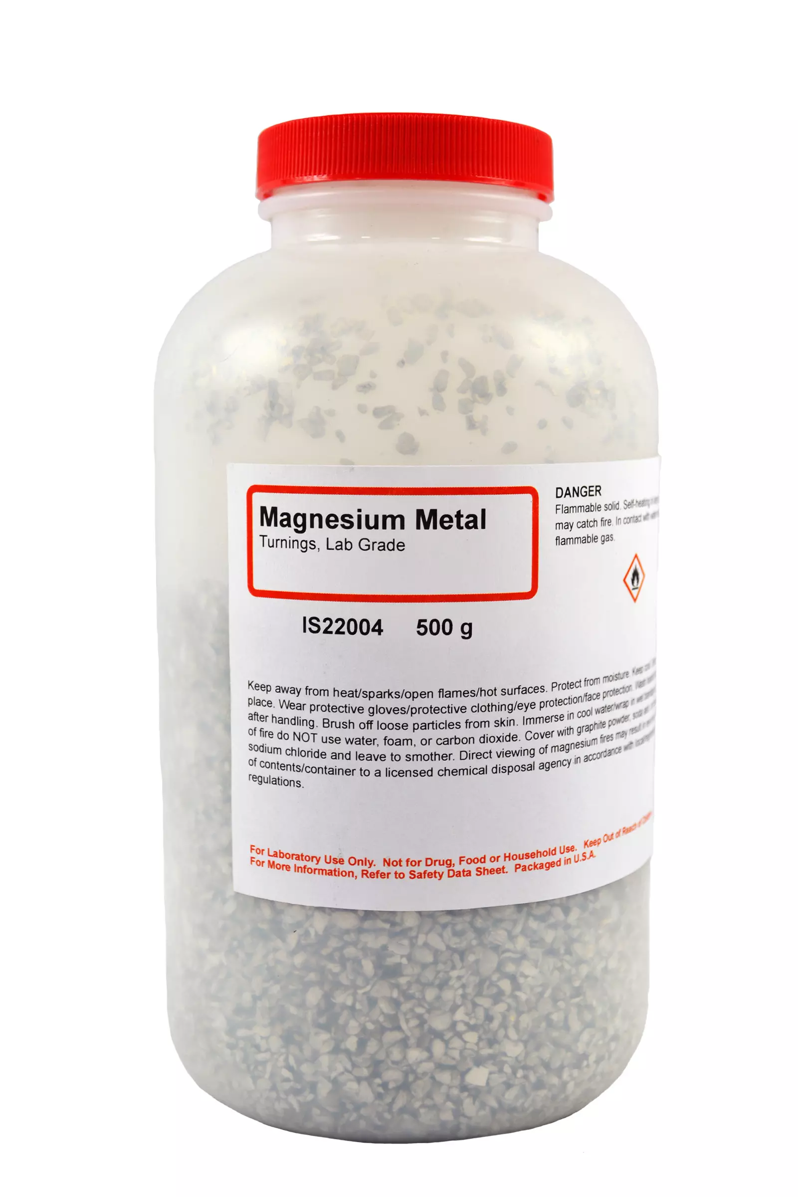 MAGNESIUM METAL TURNINGS L/G 500G MM0022-500G