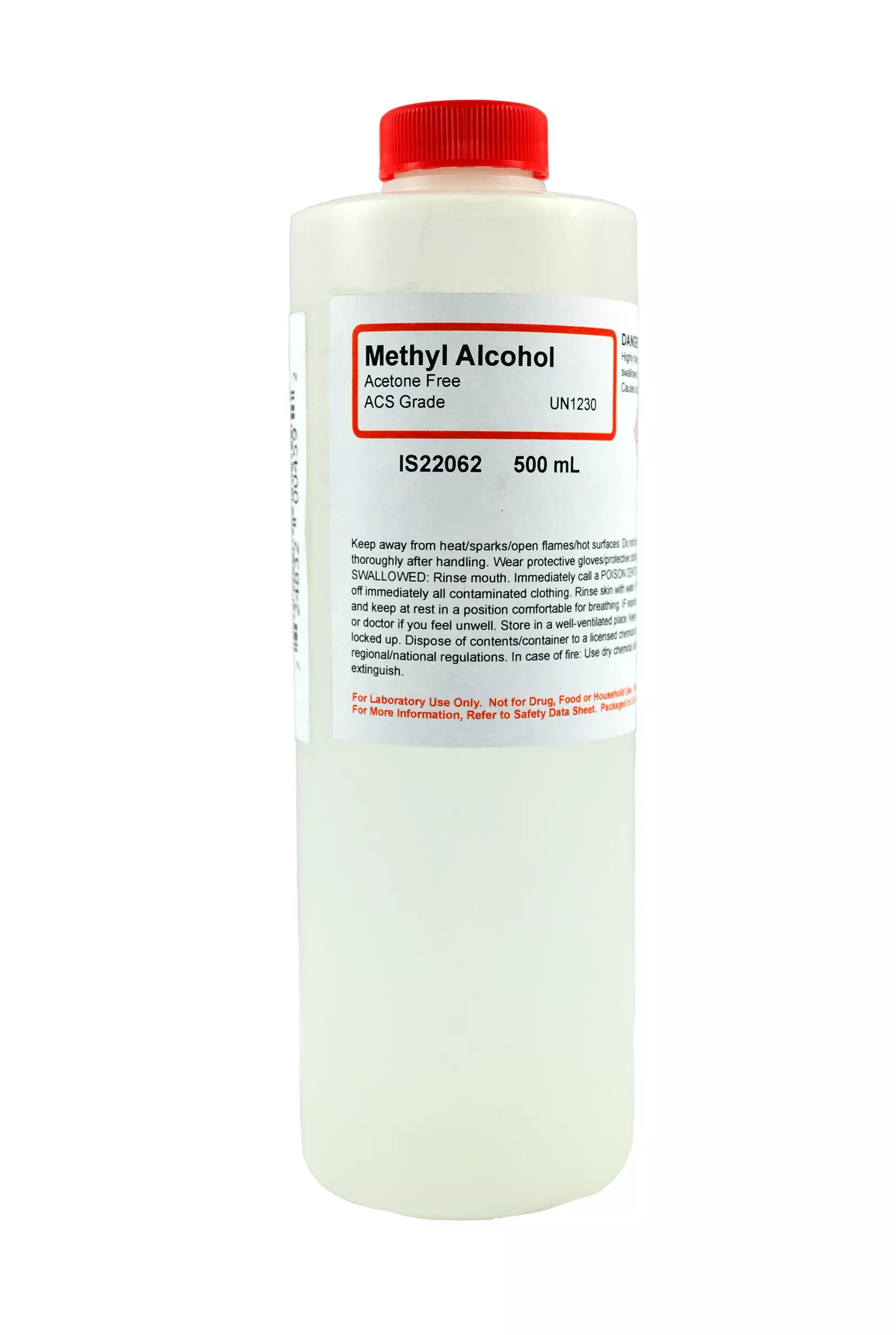 METHYL ALCOHOL ACS ACETONE FREE 500ML