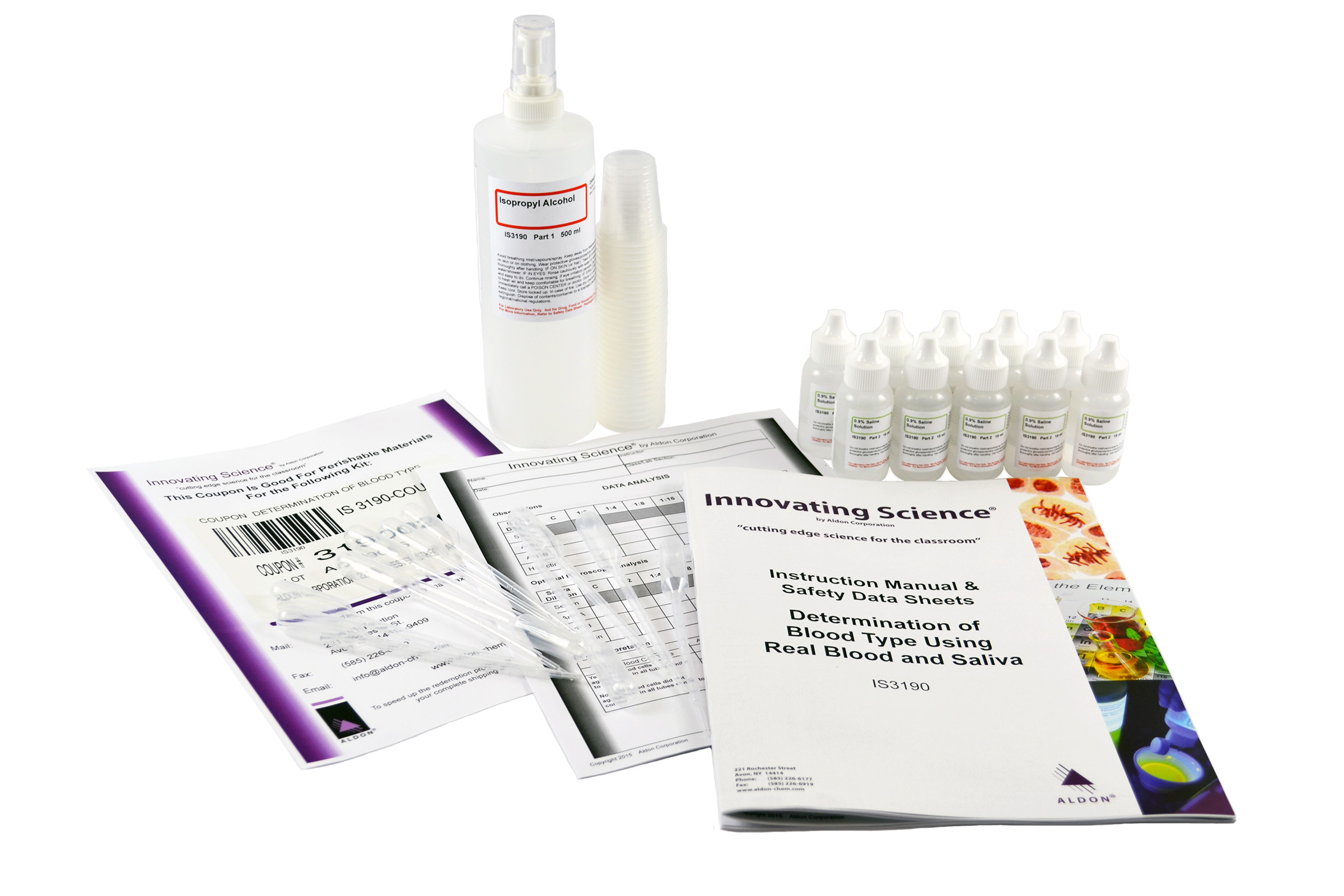 Determination Of Blood Type Using Real Blood And Saliva