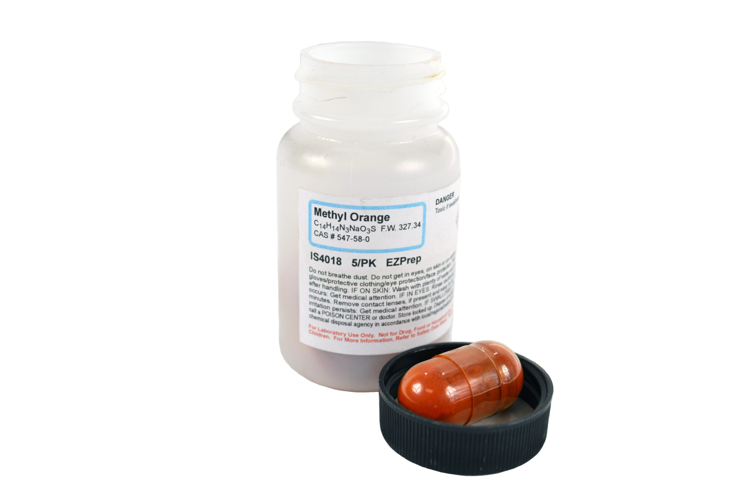Methyl Orange Ez Prep 5 Pack Makes 5 X 1L 0.1% Solution