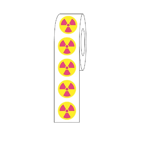 Label Rolls, Cryo, 9.5mm, Radioactive Dots