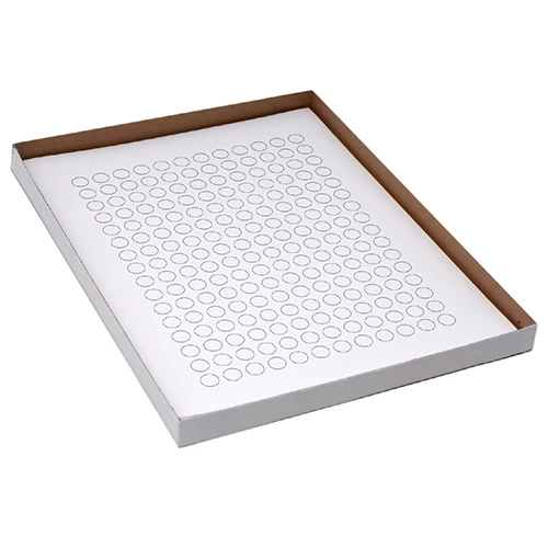 Label Sheets, Cryo, 9.5mm Dots, for 0.5-1.5mL Tubes, 20 Sheets, 192 Labels per Sheet, White