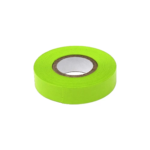 Labeling Tape, 1/2" x 500" per Roll, 6 Rolls/Box, Chartreuse