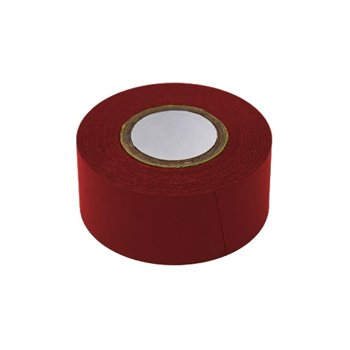 Labeling Tape, 1" x 500" per Roll, 3 Rolls/Box, Dark Red - CS/12