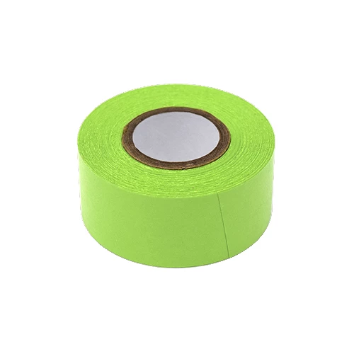 Labeling Tape, 1" x 500" per Roll, 3 Rolls/Box, Lime - CS/12