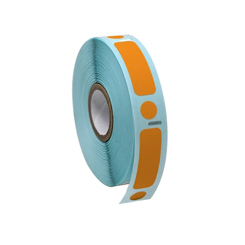 95N Label/Dot Combo Roll, Cryo, Direct Thermal, 38x13mm & 9.5mm, Dot for 2.0mL Tubes, Orange