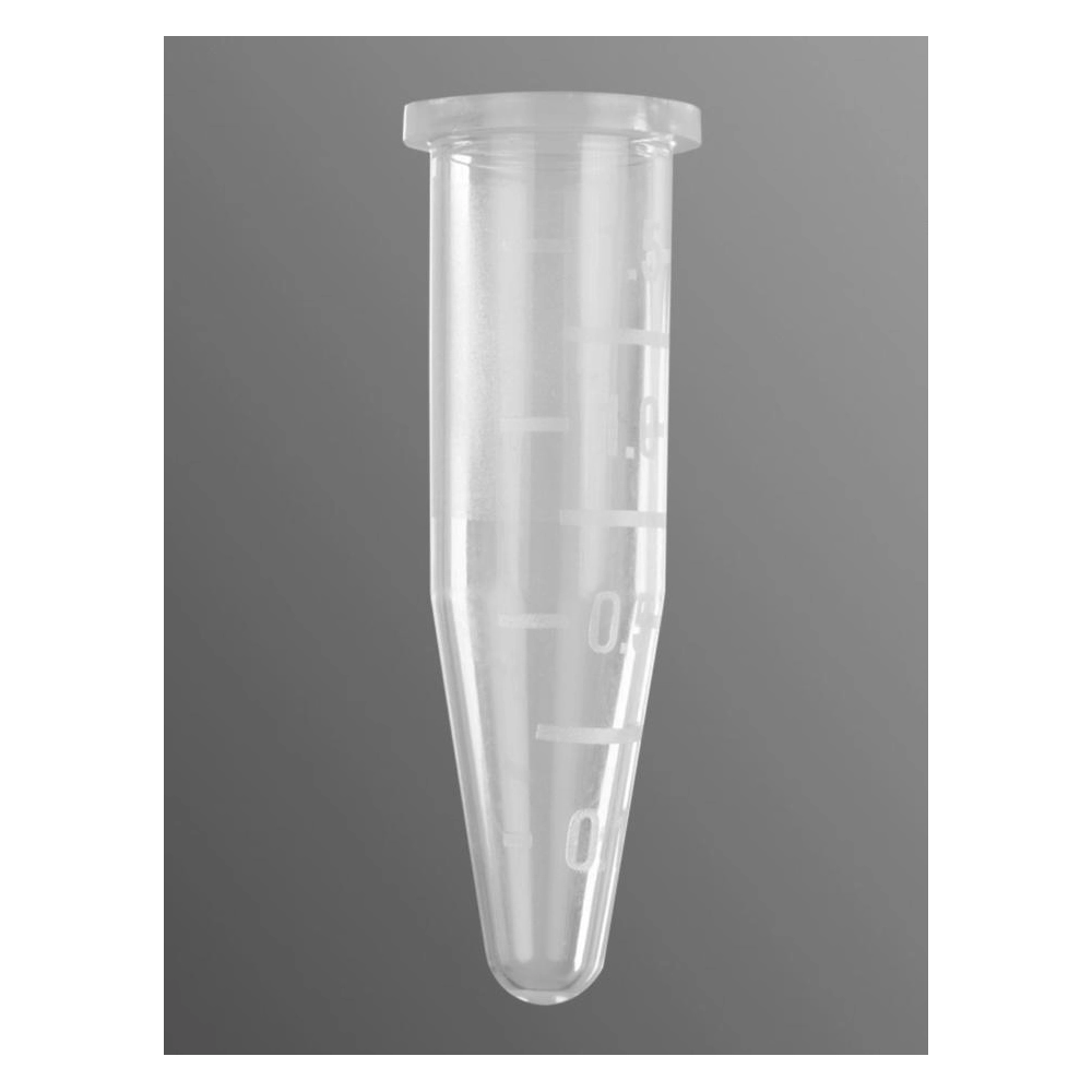 Axygen 1.5mL MaxyClear Capless Microcentrifuge Tube, Polypropylene, Clear, 500 Tubes/Pack, 10 Packs/Case.