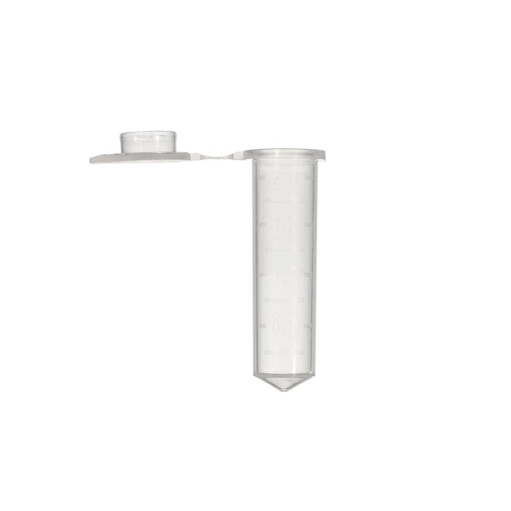 Axygen 2.0mL MaxyClear Snaplock Microcentrifuge Tube, Polypropylene, Clear, Non-Sterile, 500 Tubes/Pack, 10 Packs/Case.