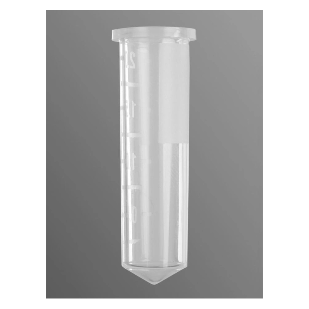 Axygen 2.0mL MaxyClear Capless Microcentrifuge Tube, Polypropylene, Clear, 500 Tubes/Pack, 10 Packs/Case.