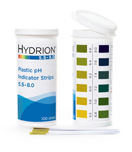 Hydrion Spectral 5.5-8.0 Plastic pH Strip, Carton/6