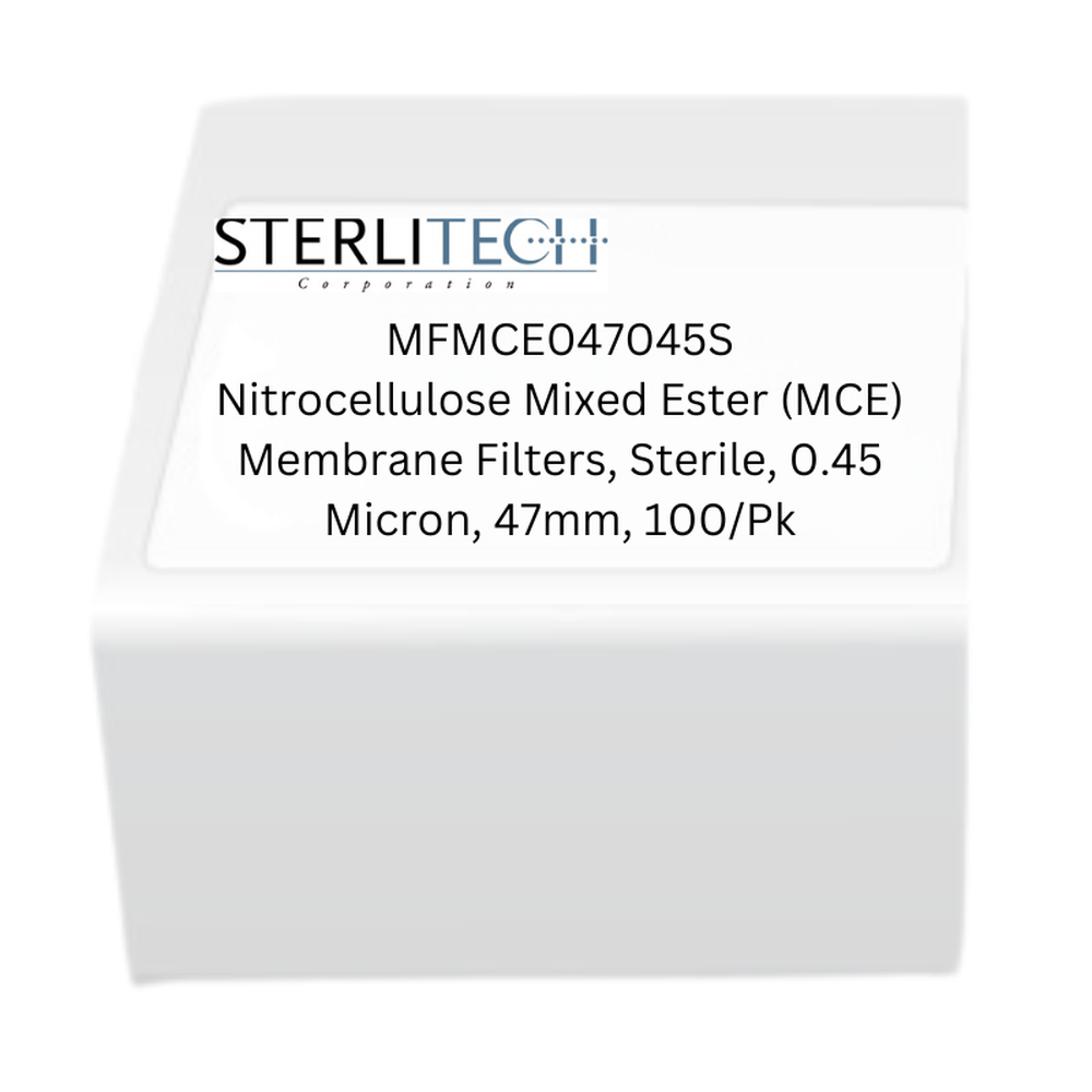 Nitrocellulose Mixed Ester (MCE) Membrane Filters, , Sterile, 0.45 Micron, 47mm, 100/Pk