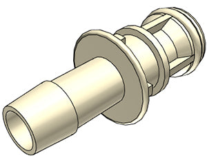 CPC MPC Connector Coupling Insert (Male) MPC22004T39M - MPC to 1/4" HB, Non-Valved, Polysulfone (PS), Class VI, 5/PK