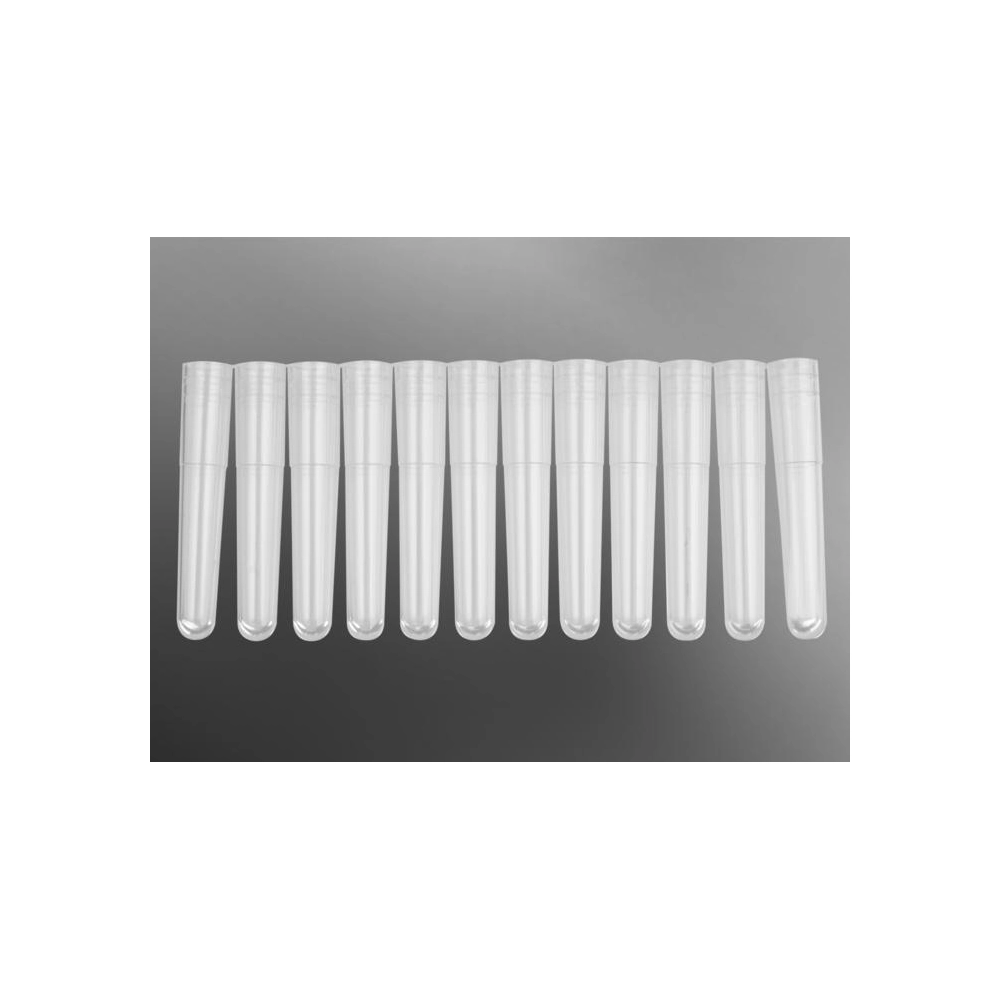 Axygen 96 Well 1.1mL Polypropylene Cluster Tubes, 12-Tube Strip Format, S, 8 Strips/Rack, 10 Racks/Pack, 5 Packs/Case