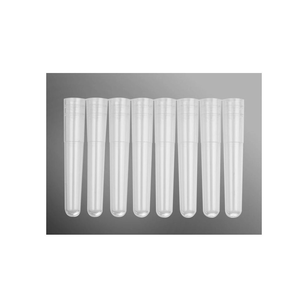 Axygen 96 Well 1.1mL Polypropylene Cluster Tubes, 8-Tube Strip Format, NS, w/o Rack, 120 Strips/Pack, 5 Packs/Case