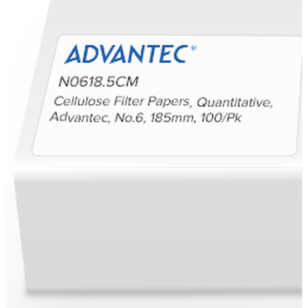 Quantitative Filter Papers No.6, 185mm, 100/pk