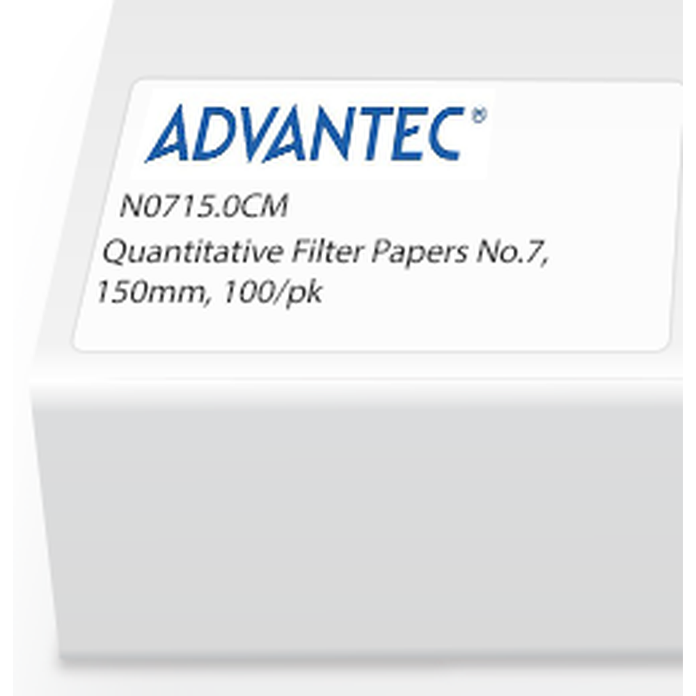 Quantitative Filter Papers No.7, 150mm, 100/pk