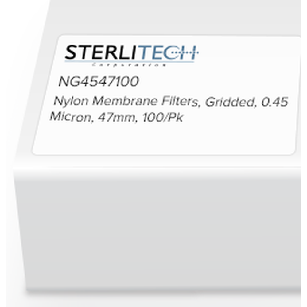 Nylon Membrane Filters, with Grid, 0.45 Micron, 47mm, 100/Pk