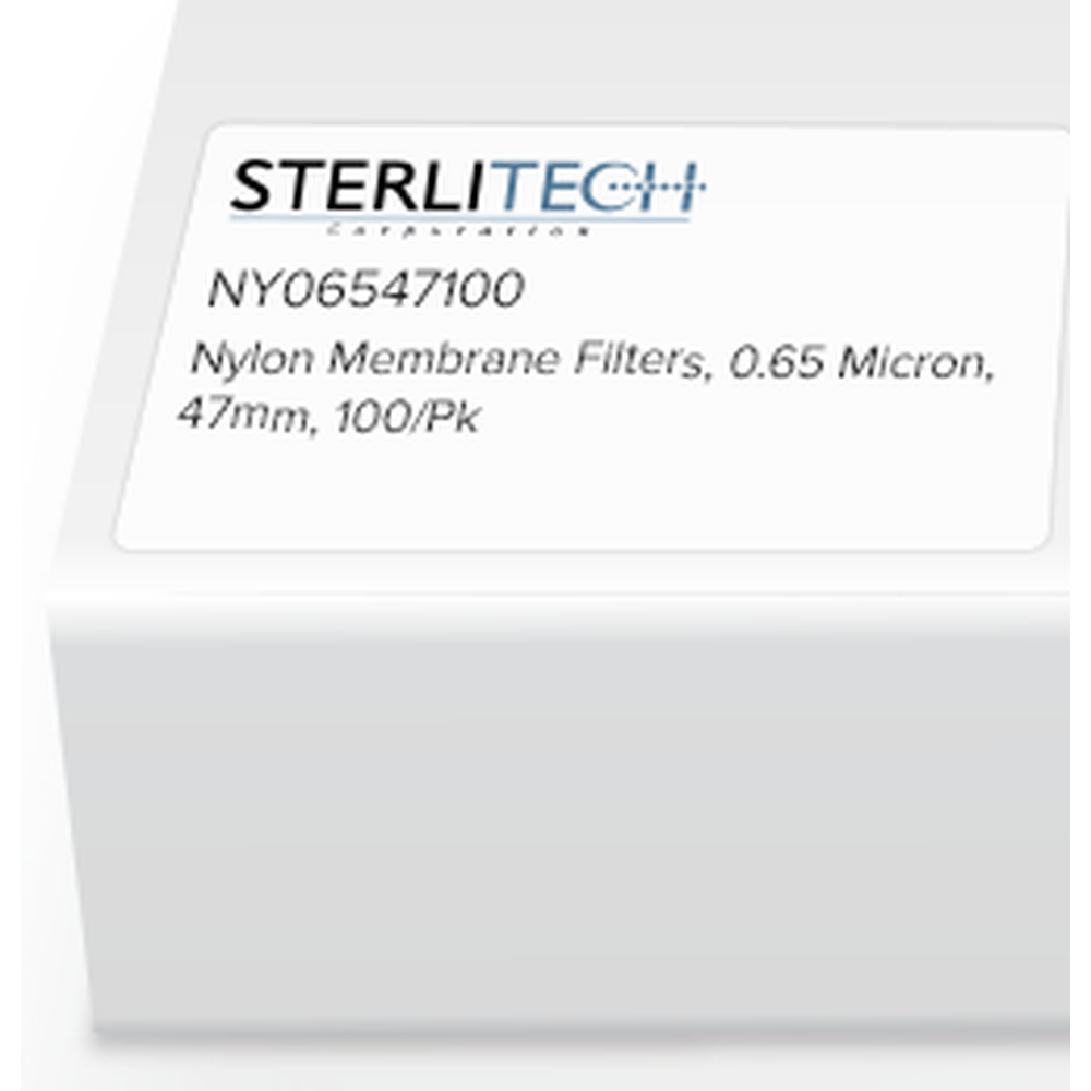 Nylon Membrane Filters, 0.65 Micron, 47mm, 100/Pk