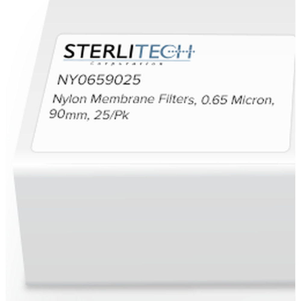 Nylon Membrane Filters, 0.65 Micron, 90mm, 25/Pk