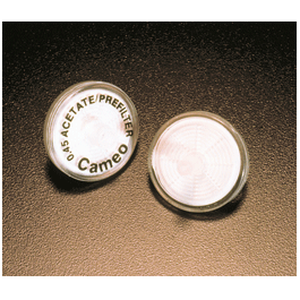 Nylon Syringe Filters, with Prefilter, Cameo, 0.22 Micron, 30mm, 500/pk