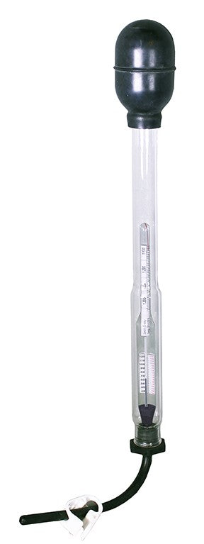 Glass, Rubber, and Clamp for Battery Hydrometer Syphon Set, EA/1
