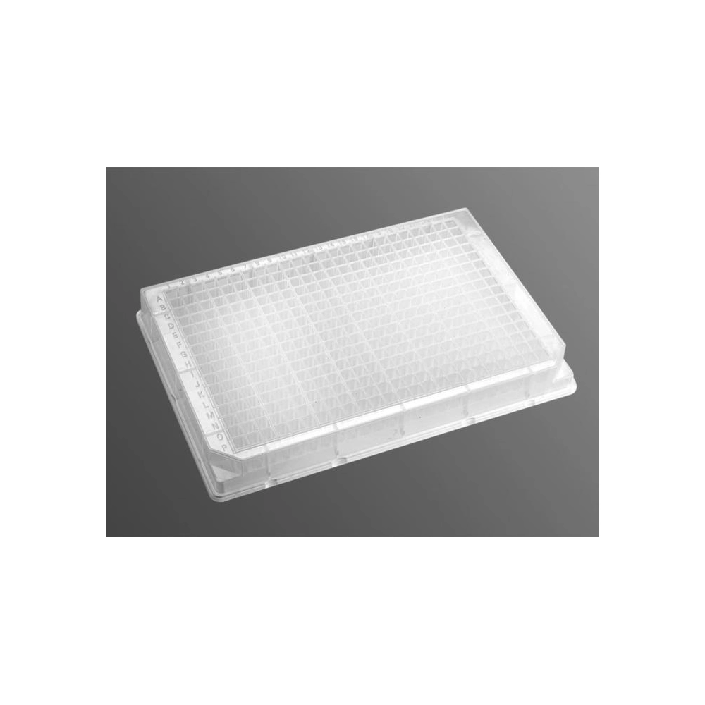 Axygen 384 Well Clear V-Bottom 120L Polypropylene Deep Well Not Treated Plate, 5 per Pack, Sterile