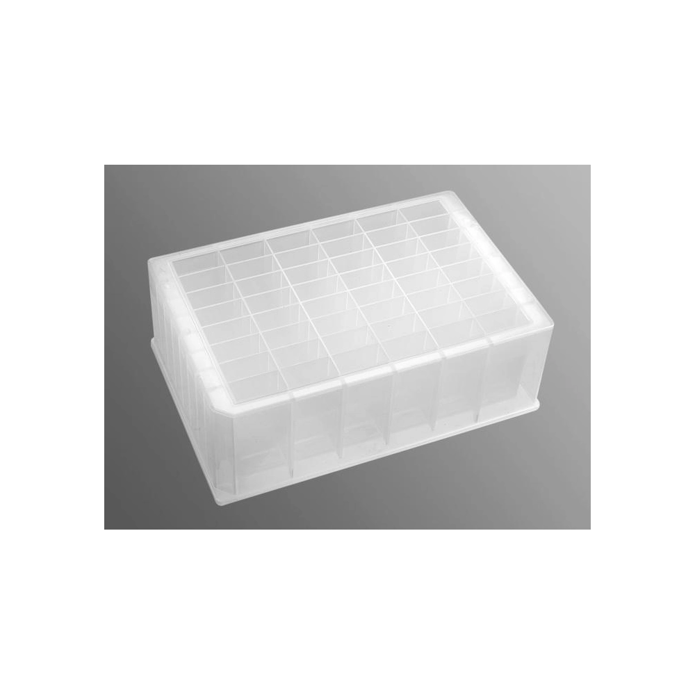 Axygen 48 Well Clear V-Bottom 5mL Polypropylene Rectangular Well Deep Well Plate, 5 per Pack, Sterile
