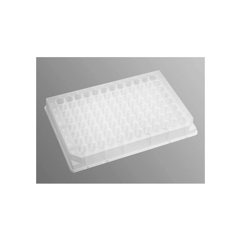 Axygen 96 Well Clear Round Bottom 550L Polypropylene Deep Well Plate, 10 per Pack, Nonsterile