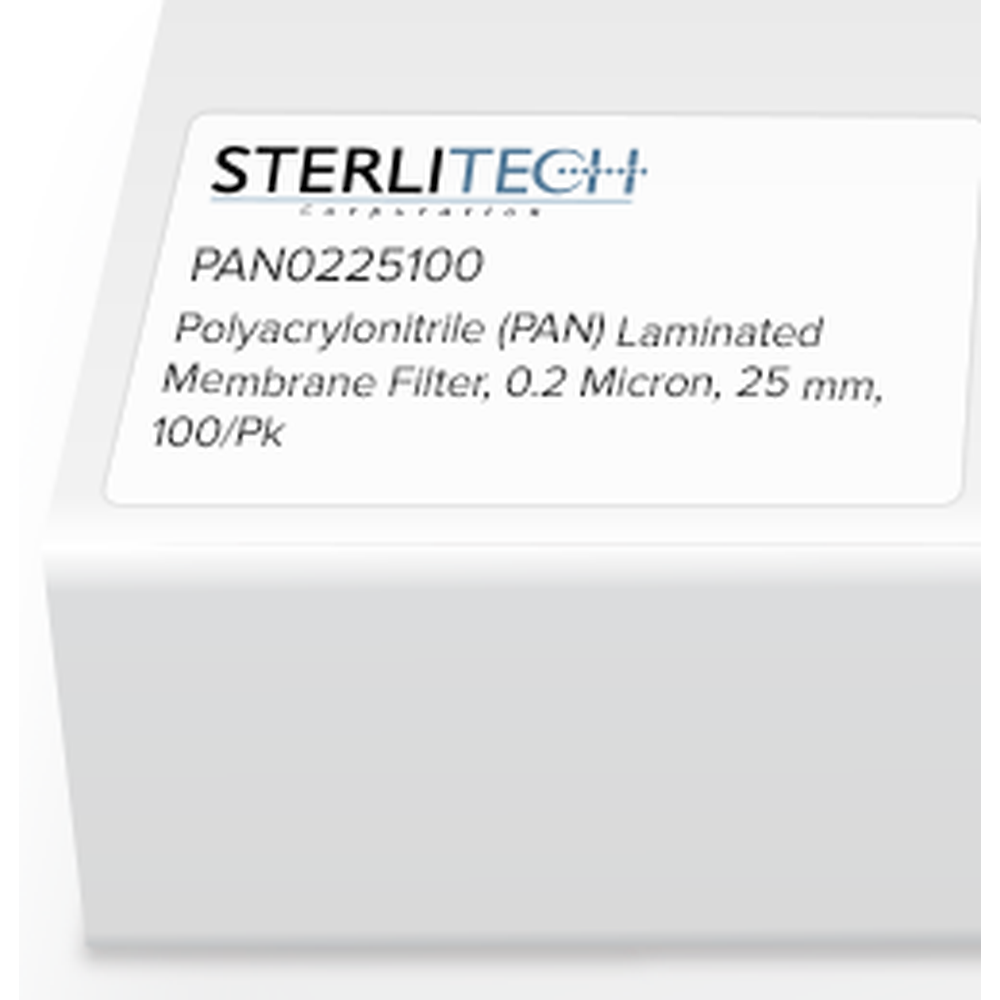 Polyacrylonitrile (PAN) Laminated Membrane Filter, 0.2 Micron, 25mm, 100/Pk