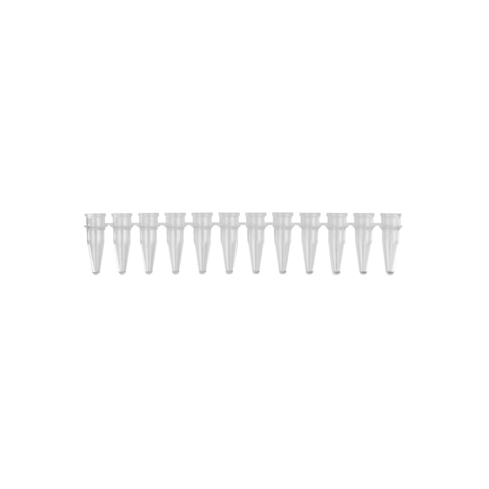 Axygen 0.2mL Polypropylene PCR Tube Strips, 12 Tubes/Strip, Clear, Nonsterile