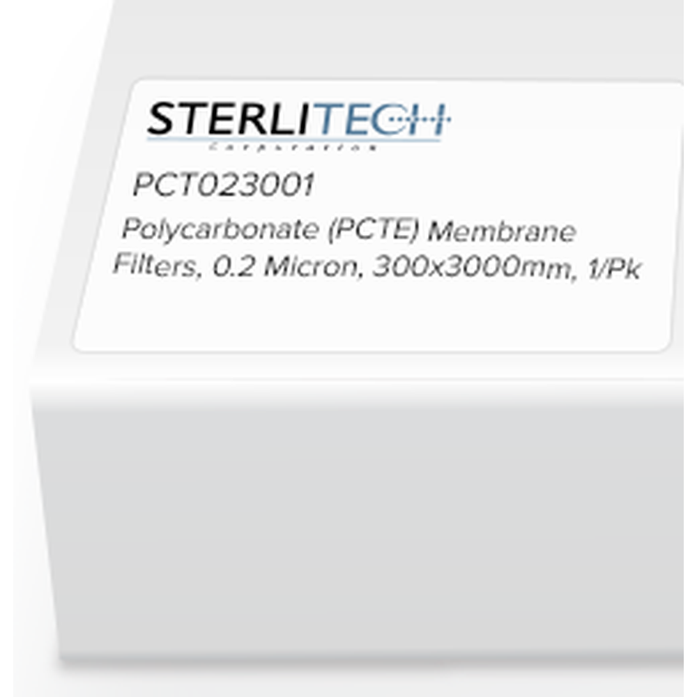 Polycarbonate (PCTE) Membrane Filters, 0.2 Micron, 300 x 3000mm, 1/Pk