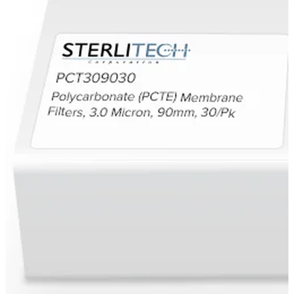 Polycarbonate (PCTE) Membrane Filters, 3.0 Micron, 90mm, 30/Pk