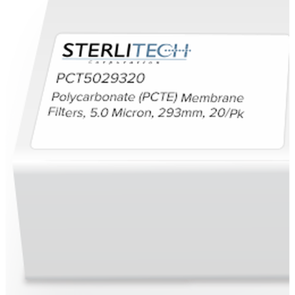 Polycarbonate (PCTE) Membrane Filters, 5.0 Micron, 293mm, 20/Pk