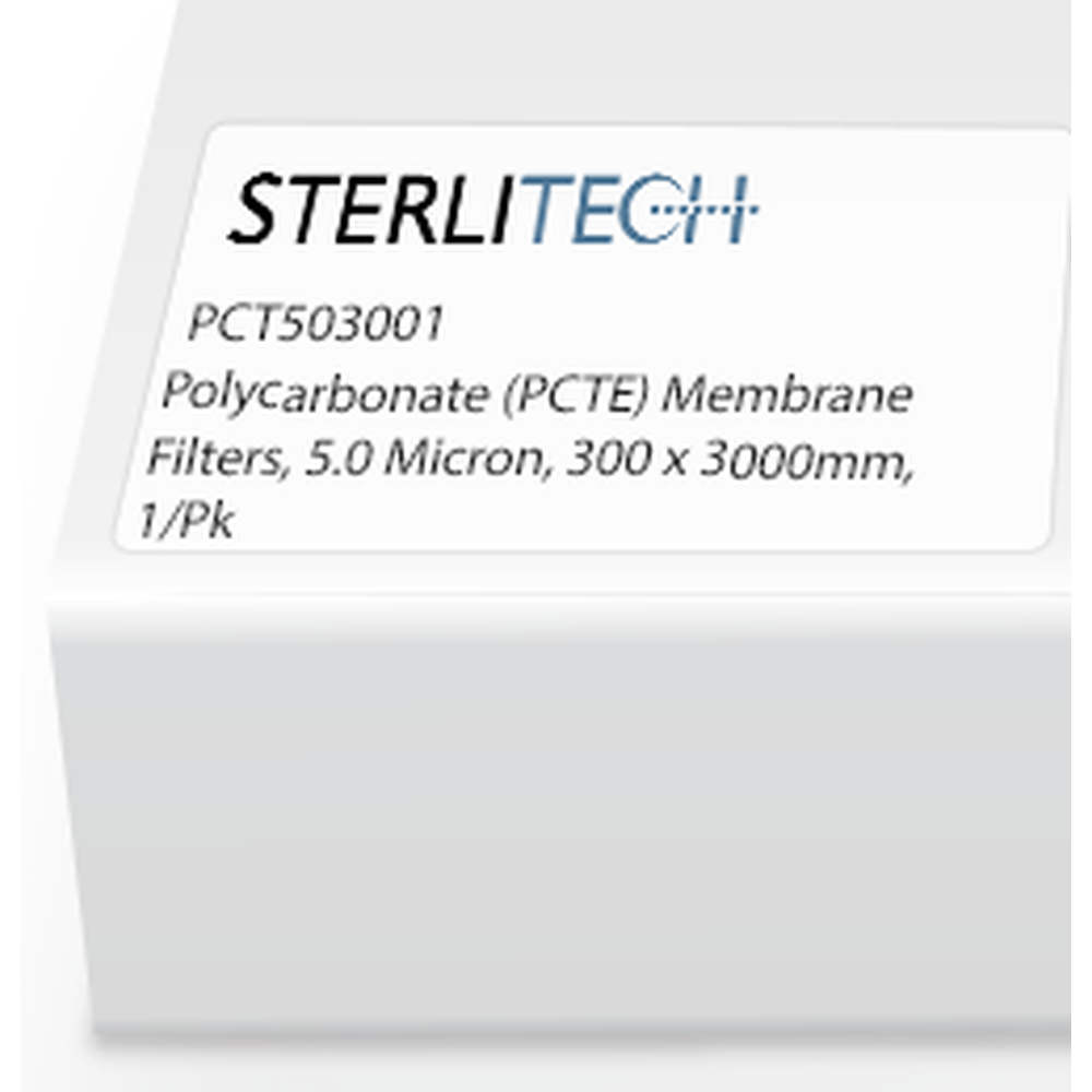Polycarbonate (PCTE) Membrane Filters, 5.0 Micron, 300 x 3000mm, 1/Pk