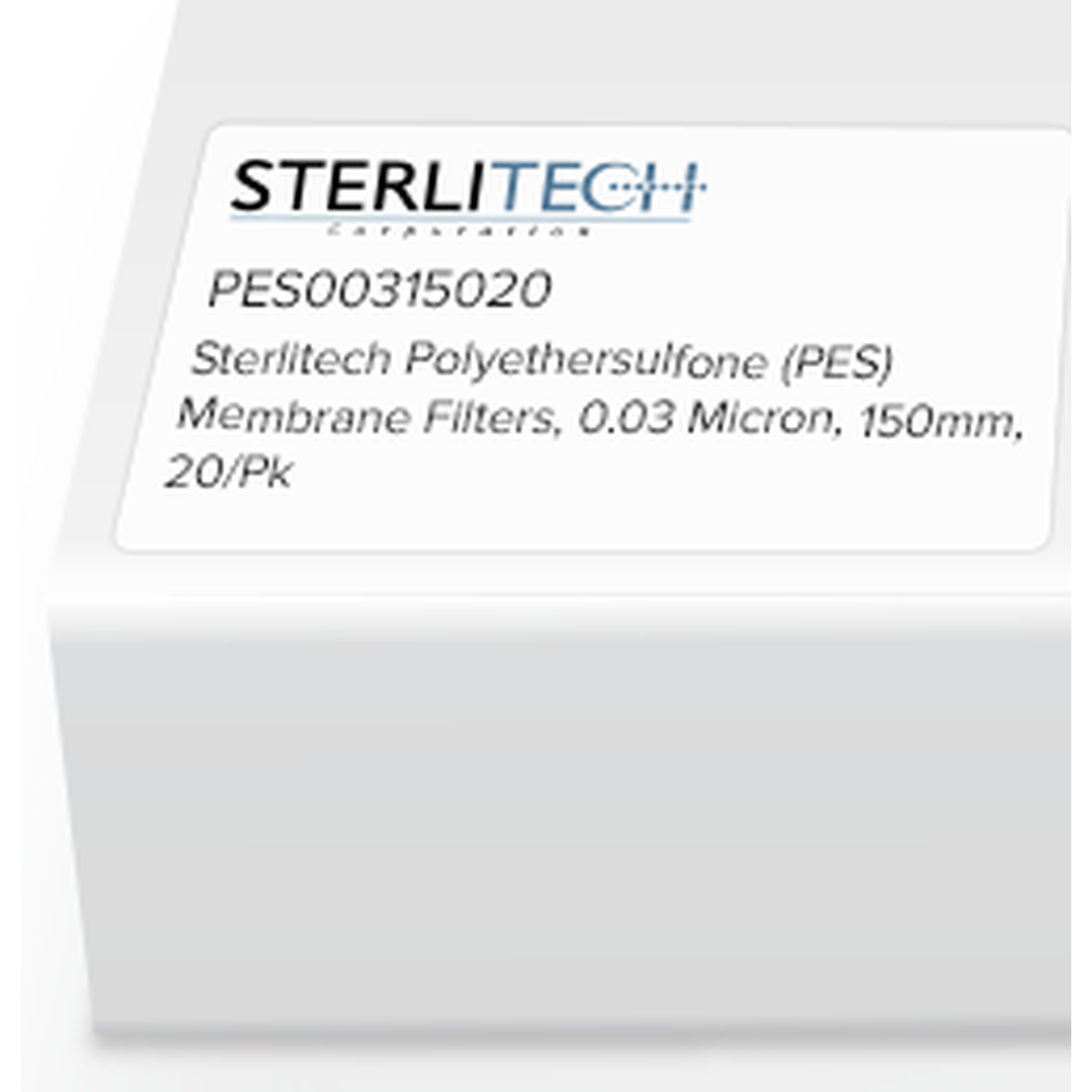 Polyethersulfone (PES) Membrane Filters, 0.03 Micron, 150mm, 20/Pk