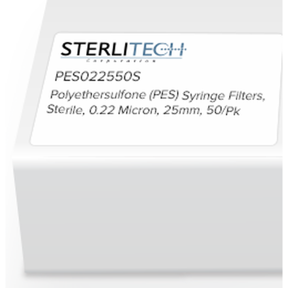 Expired Sterile Polyethersulfone (PES) Syringe Filters, 0.22 Micron, 25mm, 50/Pk