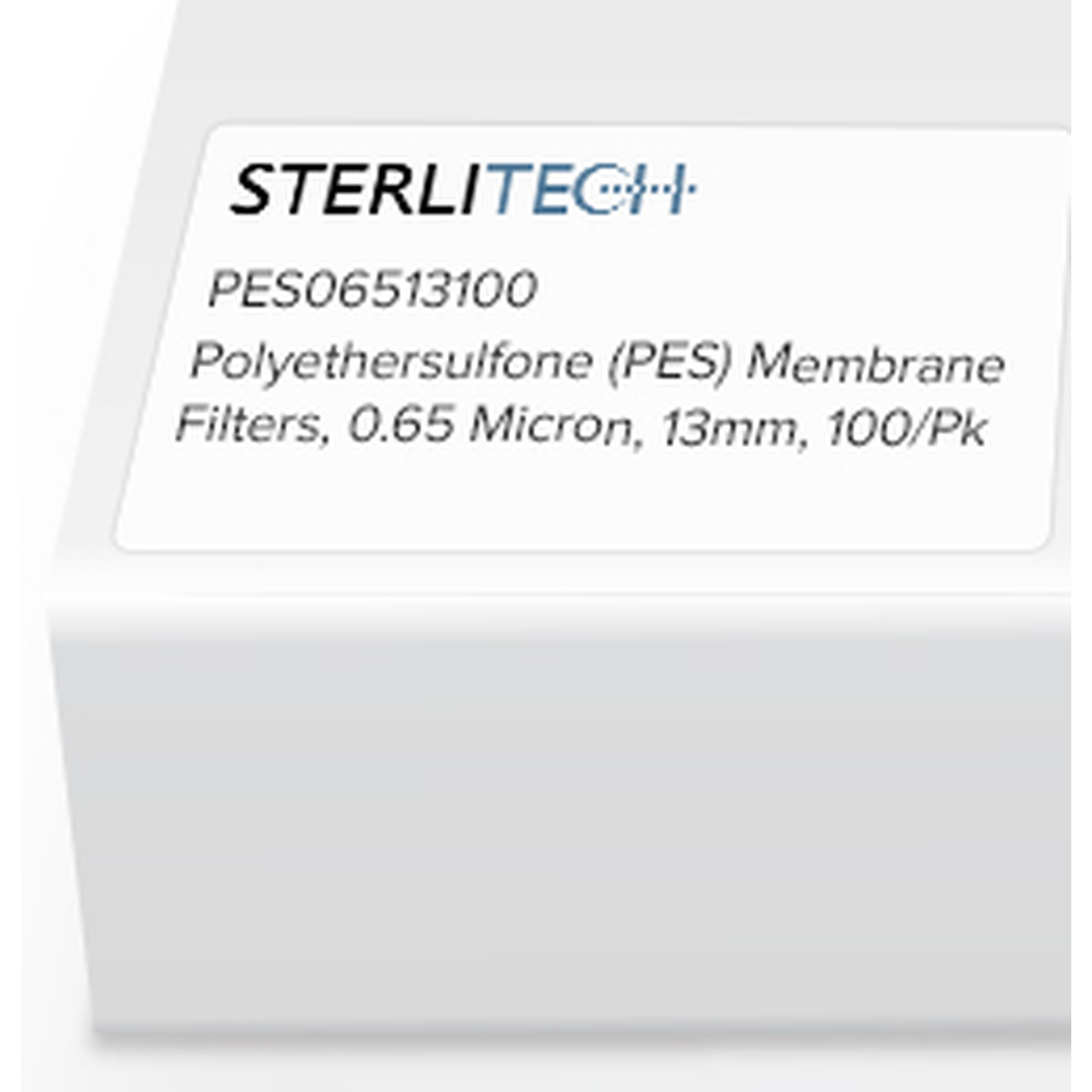 Polyethersulfone (PES) Membrane Filters, 0.65 Micron, 13mm, 100/Pk