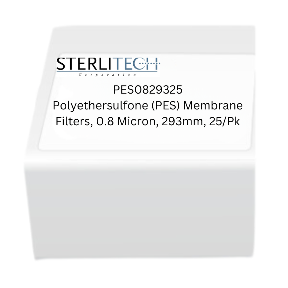 Polyethersulfone (PES) Membrane Filters, 0.8 Micron, 293mm, 25/Pk