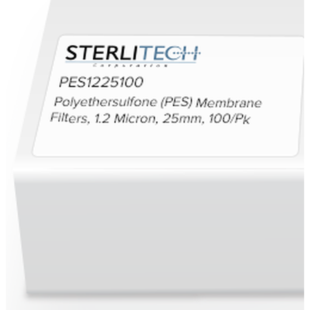 Polyethersulfone (PES) Membrane Filters, 1.2 Micron, 25mm, 100/Pk