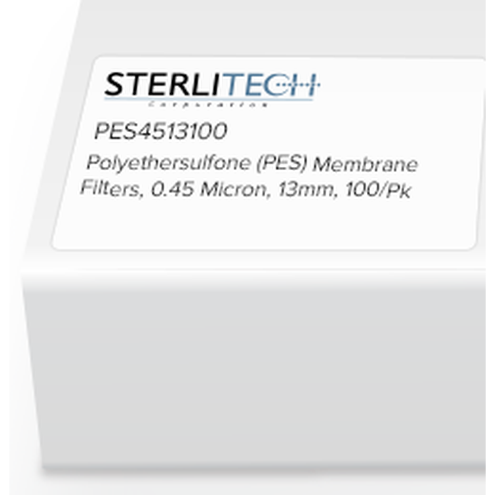 Polyethersulfone (PES) Membrane Filters, 0.45 Micron, 13mm, 100/Pk