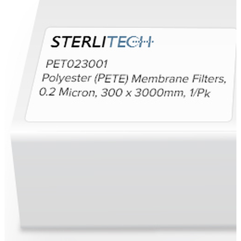 Polyester (PETE) Membrane Filters, 0.2 Micron, 300 x 3000mm, 1/Pk